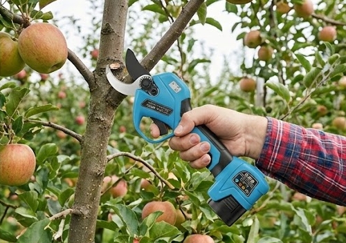Electric pruning shear used in fruit orchard