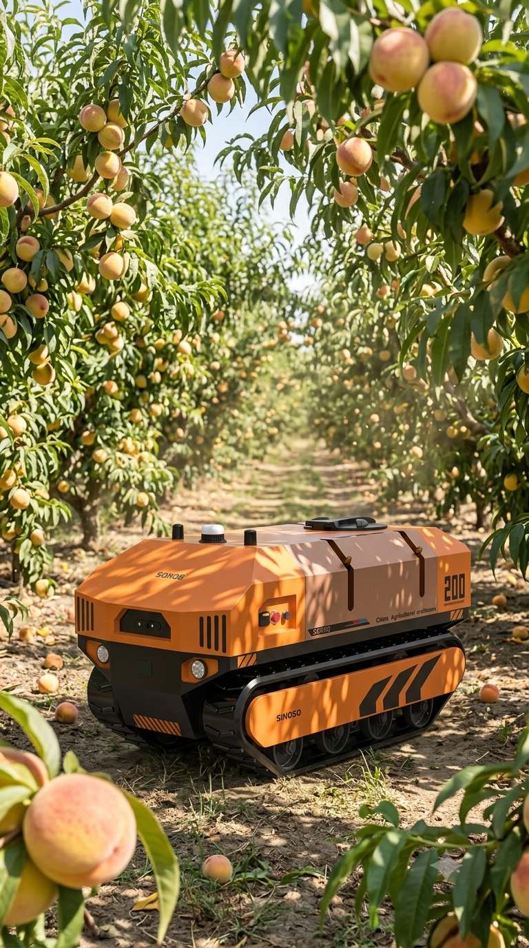 Cutting Crop Protection Costs by up to 40%: Meet the SINOSO Autonomous Sprayer! 🍑🚜